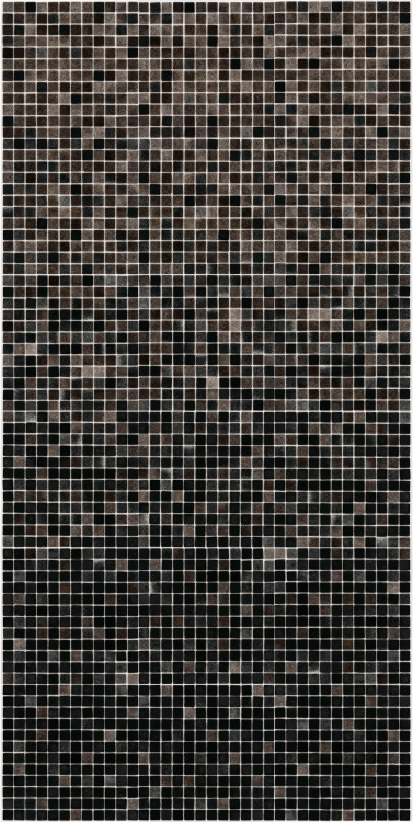 Мозаїка скляна АкваМо MX25-2-09-16G-16BG сіро-коричнева розтяжка градієнт 1912x317x4 мм в спа баню сауну хамам