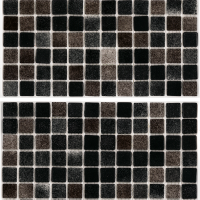 Мозаїка скляна АкваМо MX25-2-09-16G-16BG сіро-коричнева розтяжка градієнт 1912x317x4 мм в спа баню сауну хамам