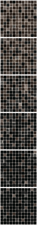 Мозаїка скляна АкваМо MX25-2-09-16G-16BG сіро-коричнева розтяжка градієнт 1912x317x4 мм в спа баню сауну хамам