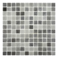 Мозаика из стекла Majestic Grey АкваМо Мозаика из стекла Majestic Grey АкваМо