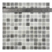 Мозаика из стекла Majestic Grey АкваМо Мозаика из стекла Majestic Grey АкваМо