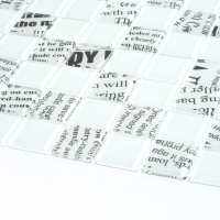 Мозаїка скляна Kotto Ceramica GMP 0425012 С2 print 12/white 04 300 x 300 х 4 ( 25 х 25 )