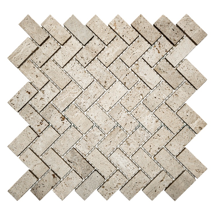 Мозаїка з травертину Матова МКР-5СН (47x23) Travertine Classic