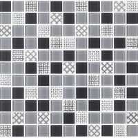 Мозаїка керамічна Kotto Ceramica GM 4053 C3 Gray m/Gray w/Structure 300 х 300 х 4 ( 25 х 25 )