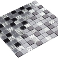 Мозаїка керамічна Kotto Ceramica GM 4053 C3 Gray m/Gray w/Structure 300 х 300 х 4 ( 25 х 25 )