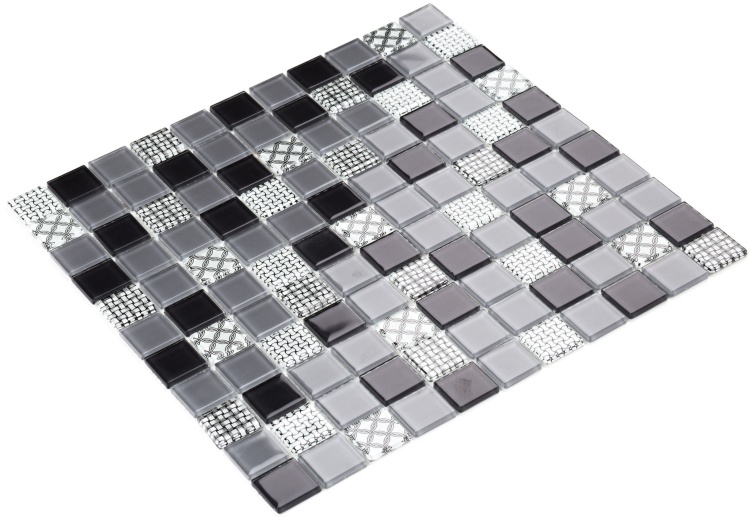 Мозаїка керамічна Kotto Ceramica GM 4053 C3 Gray m/Gray w/Structure 300 х 300 х 4 ( 25 х 25 )