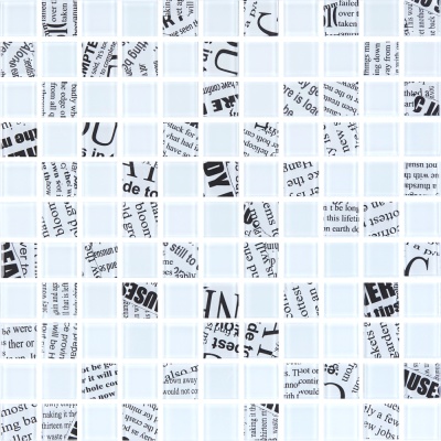 Мозаїка скляна Kotto Ceramica GMP 0425013 С2 print 12/white mat 300 x 300 х 4 ( 25 х 25 )