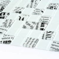 Мозаїка скляна Kotto Ceramica GMP 0425013 С2 print 12/white mat 300 x 300 х 4 ( 25 х 25 )