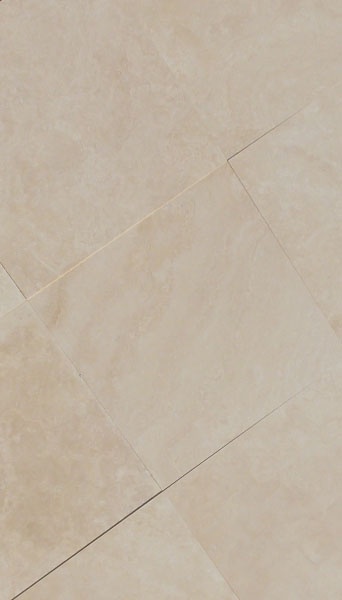 Плитка из травертина Light (Miami ) Filled and Honed 1,2х61х61 см, бежевая матовая заполненная шлифованная Export