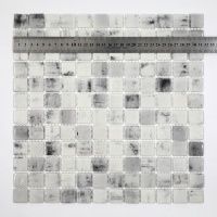 Мозаика стеклянная Statuario white AquaMo Мозаика стеклянная Statuario white AquaMo