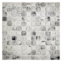 Мозаика стеклянная Statuario white AquaMo Мозаика стеклянная Statuario white AquaMo