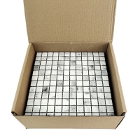 Мозаика стеклянная Statuario white AquaMo Мозаика стеклянная Statuario white AquaMo