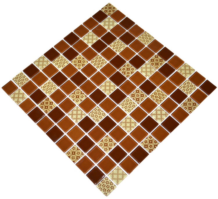 Мозаїка керамічна Kotto Ceramica GM 4054 C3 Brown d/Brown m/Structure 300 х 300 х 4 ( 25 х 25 )