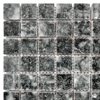 Мозаика из мрамора Полированная МКР-2П (23x23) Black Мозаика из мрамора Полированная МКР-2П (23x23) Black