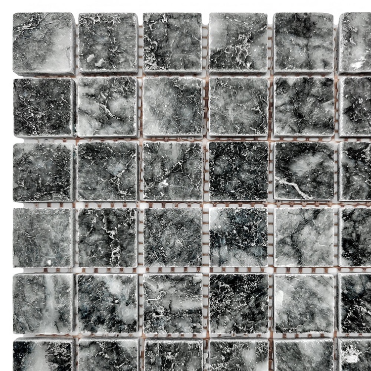 Мозаика из мрамора Полированная МКР-2П (23x23) Black