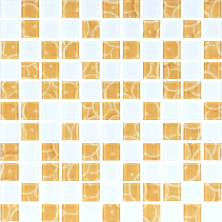 Мозаїка скляна Kotto Ceramica GMP 0425040 С2 print 25/white mat 300 x 300 х 4 ( 25 х 25 )