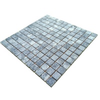 Мозаика из мрамора Матовая МКР-2СВ (23x23) Black Мозаика из мрамора Матовая МКР-2СВ (23x23) Black