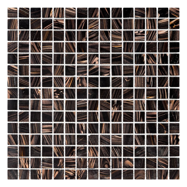Мозаїка скляна K-MOS CBB003 Dark Brown Mozaico De Lux