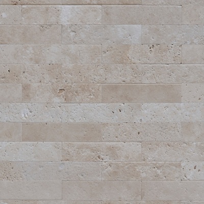 Плитка из травертина Light Brushed 1х10см х FL (свободная длина), бежевая брашированная Export