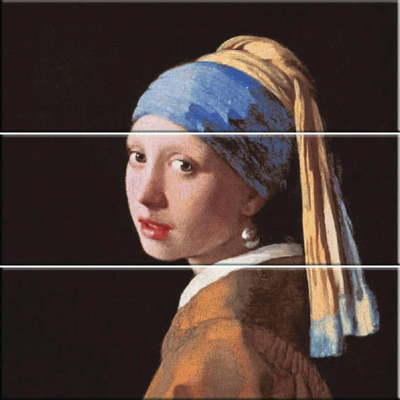 Мозаїчне панно Kotto Ceramica Дівчина із сережкою 750x750