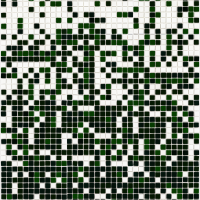 Мозаїка скляна АкваМо MX25-1-05-12-13-14 біло-зелена розтяжка градієнт 1912x317x4 мм в душеву спа сауну басейн