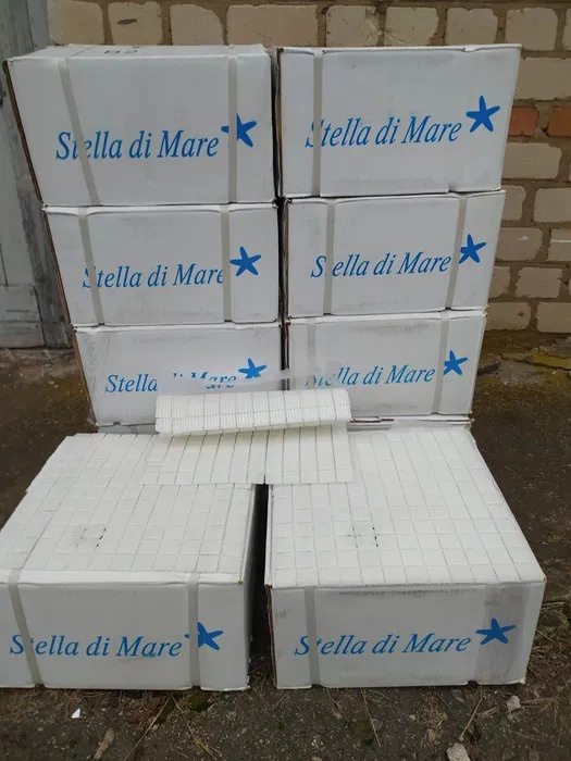 R-MOS B12 біла 20x20 на сiтцi Stella di Mare