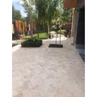 Плитка із травертину Classic Light Tumbled 3,2х10х20 см, бруківка бежева зістарена Антик Standart Плитка із травертину Classic Light Tumbled 3,2х10х20 см, бруківка бежева зістарена Антик Standart