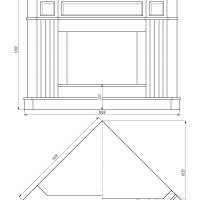 Портал для каміна Bravo Таллінн Crema Marfil мармур бежевий кутовий Портал для каміна Bravo Таллінн Crema Marfil мармур бежевий кутовий