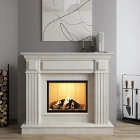 Портал для каміна Bravo Таллінн Crema Marfil мармур бежевий кутовий Портал для каміна Bravo Таллінн Crema Marfil мармур бежевий кутовий