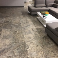 Плитка з травертину Silver Filled and Honed 1,2 х40, 6х40, 6 см, сіра матова заповнена шліфована Export