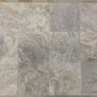 Плитка з травертину Silver Filled and Honed 1,2 х40, 6х40, 6 см, сіра матова заповнена шліфована Export