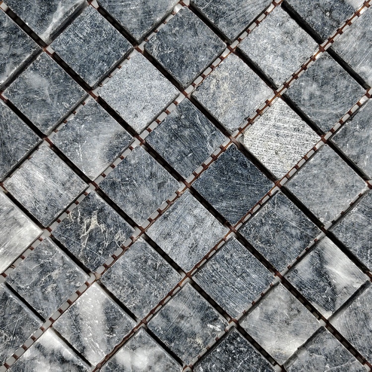 Мозаика из мрамора Матовая МКР-2СН (23x23) Black