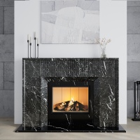 Портал для каміна Bravo Денвер Denver Grey + Nero Marquina мармур сірий/чорний прямий Портал для каміна Bravo Денвер Denver Grey + Nero Marquina мармур сірий/чорний прямий