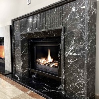Портал для каміна Bravo Денвер Denver Grey + Nero Marquina мармур сірий/чорний прямий Портал для каміна Bravo Денвер Denver Grey + Nero Marquina мармур сірий/чорний прямий
