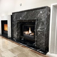 Портал для каміна Bravo Денвер Denver Grey + Nero Marquina мармур сірий/чорний прямий Портал для каміна Bravo Денвер Denver Grey + Nero Marquina мармур сірий/чорний прямий