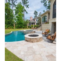 Плитка із травертину Classic Light Tumbled 3,2 см x French pattern set, римська кладка бежева зістарена Антик Standart Плитка із травертину Classic Light Tumbled 3,2 см x French pattern set, римська кладка бежева зістарена Антик Standart