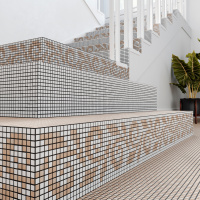 Мозаика из керамогранита Kotto Ceramica MI7 10100612C Ambra 300 x 300 х 10   ( кубик 10 x 10 )