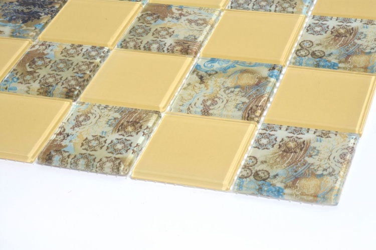 Мозаїка скляна Kotto Ceramica GMP 0448029 СC print 34/ral 1014 300 x 300 х 4 ( 48 х 48 )