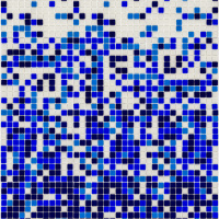 Мозаїка скляна АкваМо MX25-1-02-03-04 синьо-голуба розтяжка градієнт 1912x317x4 мм в душеву баню сауну басейн