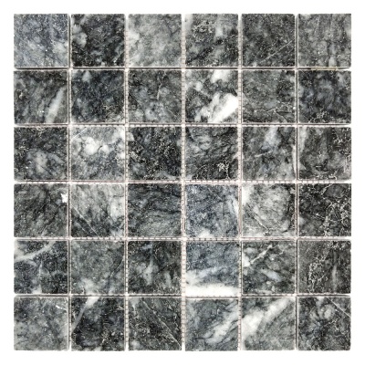 Мозаїка з мармуру Полірована МКР-3П (47x47) Black