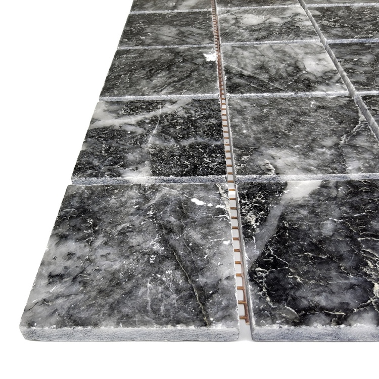 Мозаїка з мармуру Полірована МКР-3П (47x47) Black