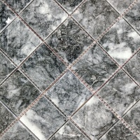 Мозаїка з мармуру Полірована МКР-3П (47x47) Black