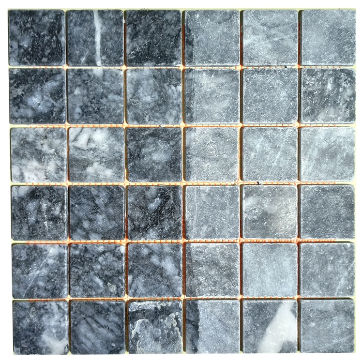 Мозаїка з мармуру Матова МКР-3СВ (47x47) Black