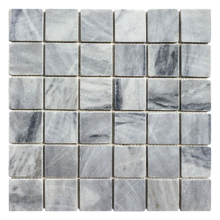 Мозаика из мрамора Матовая МКР-3СВ (47x47) Grey Mix