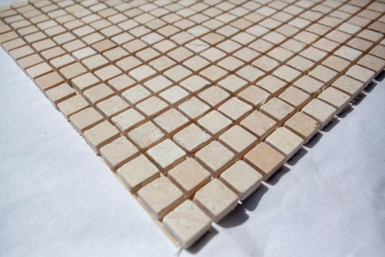 Мозаика из мрамора Матовая МКР-4СВ (15x15) Beige Mix