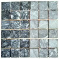 Мозаїка з мармуру Матова МКР-3СН (47x47) Black