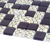 Мозаїка скляна Kotto Ceramica GMP 0825002 С2 print 2/black mat 300 x 300 х 8 ( 25 х 25 )