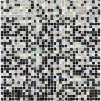 Мозаїка скляна АкваМо MX25-3-05-09 біло-чорна розтяжка градієнт 1912x317x4 мм в душеву баню сауну басейн спа