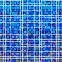 Мозаїка скляна АкваМо MX25-3-02-03-04 синьо-голуба розтяжка градієнт 1912x317x4 мм в басейн хамам ванну сауну