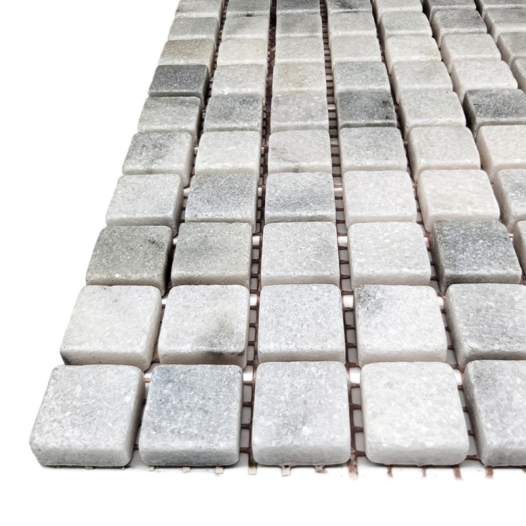 Мозаика из мрамора Матовая МКР-4СВ (15x15) White Mix